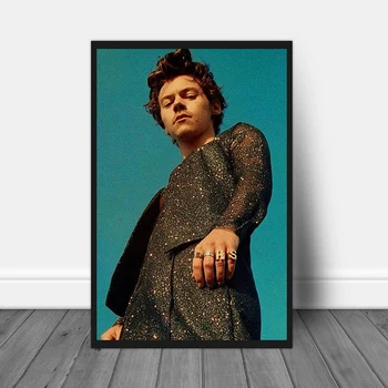 Drobė HD Spaudinių Harry Styles Nuotraukos Sienos Menas Populiarus Dainininkas Tapybos Namų Dekoro Modulinės Gražus Vyras Plakatas Kambarį