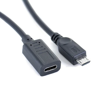 Dropshipping USB Tipo c moterį, Micro USB Vyrų OTG Jungties Kabelio Adapteris
