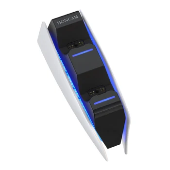 Dual Greitas Įkroviklis Gamepad USB Dual Įkrovimo lizdą Gamepad Stotis Sony PS5 Belaidžio Žaidimų konsolės Manipuliatorių Įkroviklis