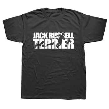 Džeko Raselo Terjerų Šunų T Shirts Juokinga Unisex Grafinis Mados Naujų Medvilnės trumpomis Rankovėmis O-Kaklo Harajuku T-shirt