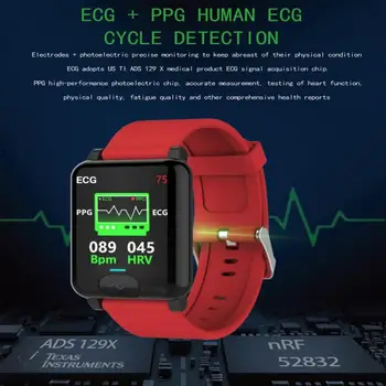 E04S Smart Žiūrėti IP68 Vandeniui Smartwatch EKG + PPG Mult Sporto Rūšių Fitness Tracker Wan Moteris Žiūrėti 