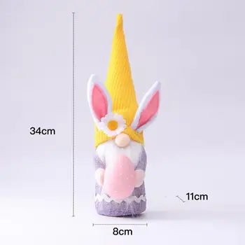 Easter Bunny Gnome Apdailos Velykų Beveidis Lėlės Velykų Pliušinis Nykštukas Namų Dekoracijos Vaikams, Žaislai, Nuolatinis Paštu