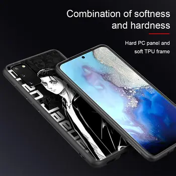 Eren Jaeger Silikono Soft Case for Samsung Galaxy S20 S21 FE S20 Ultra Plus Prabanga Padengti S10 S10E S8 S9 Plus Coque
