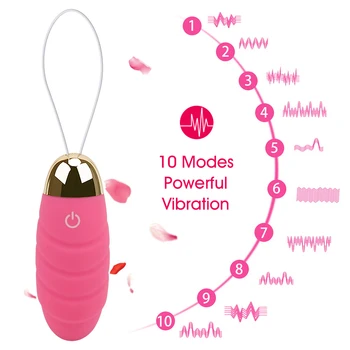 Erotinis Belaidžio 10 Rūšių Kiaušinių Kulka Vibratorius Silikono Makšties Rutuliukai, G Spot Klitorio Stimuliatorius Suaugusiųjų Sekso Žaislai Moters Sekso Parduotuvė
