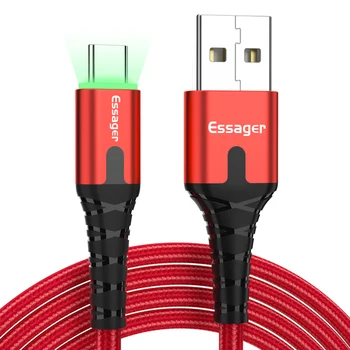Essager LED Žibintai, USB C Su Usb C Tipo Kabelis Greito Įkrovimo Laidas Laidas Mobilusis Telefonas, Mini USB prailginimo Kabelis Greito Įkrovimo