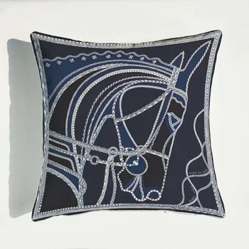 Euro Dizaino Cojines Decorativos Para Sof *moterys, Geometrinis Arklių Prekės ženklas Šiaurės Pagalvėlė Padengti Royal Luxury Mesti Pagalvę Padengti