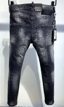 Europos NAUJŲ italų prekės ženklo džinsus garsaus dizainerio kankina kelnės, džinsai 9709