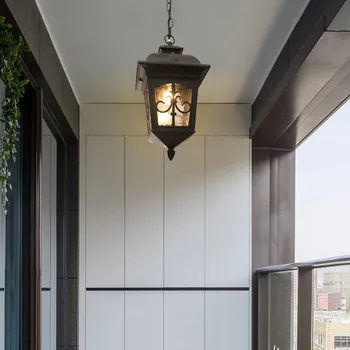 Europos stiliaus lauko vandeniui liustra lauko villa sodo lempos šviesą balkonas koridoriuje eilėje