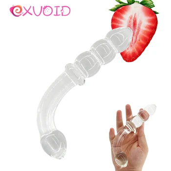 EXVOID Pyrex Stiklo Dildo Sekso Žaislai Moterims, Vyrams Gėjų Kristalų Analinis Granulės Suaugusiems Butt Plug Sekso Parduotuvė Dirbtinis Penis Penis