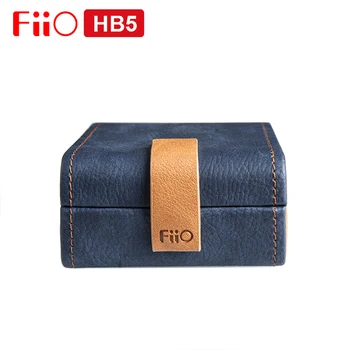 FiiO HB5 Aukštos Kokybės PU Odos Ausinių, Vežančių Apsaugos Atveju Kelionės Nešiojamas Mini HiFi Skaitmeninių Aksesuarų Laikymo Dėžutė