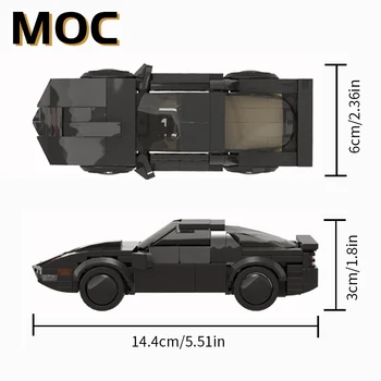Filmų Kolekcija Plytos, Mechaninė Klasikinių Automobilių KITT-Knight Rider Modelio Blokai Klasikinių Lenktynių Transporto priemonės, Žaislai Berniukams