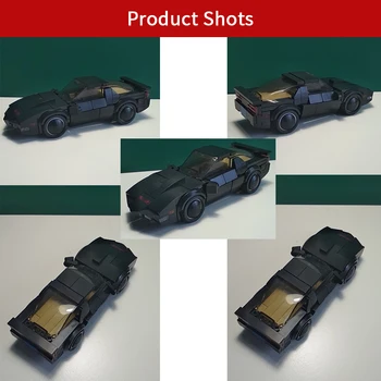 Filmų Kolekcija Plytos, Mechaninė Klasikinių Automobilių KITT-Knight Rider Modelio Blokai Klasikinių Lenktynių Transporto priemonės, Žaislai Berniukams