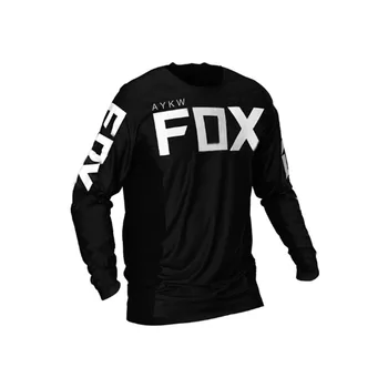 Fox Vtt Jersey Kalnų T-shirt Kalnų Dviratis Motociklas Jersey Mens Mtb Kelių Lenktynių Dviratį Dviračiu Dėvėti Drabužius, Trumpus Marškinėlius