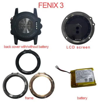 Garmin Fenix 3 Fenix3 Originalios Baterijos Priekiniai Metalo Rėmelis LCD Ekranas galinis Dangtelis Atveju Skydelio Pakeitimas, Remontas