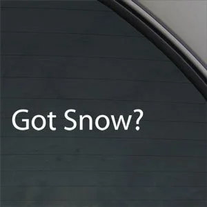 Gavau Sniego? Decal Slidžių Snieglenčių Sniego lango Lipdukas 15 cm