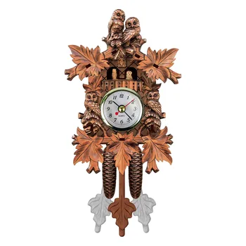 Gegutė Laikrodis Retro Mediniai Šiaurės Sieniniai Laikrodžiai Varpelių Žadintuvas Kambarį vokietijos Gyvenimo kambario Vintage Ornament Namų Puošybai