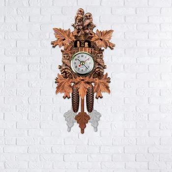 Gegutė Laikrodis Retro Mediniai Šiaurės Sieniniai Laikrodžiai Varpelių Žadintuvas Kambarį vokietijos Gyvenimo kambario Vintage Ornament Namų Puošybai