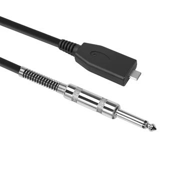 Gitaros Įrašymas Audio Adapteris Laido Linijos Tipas-C, Vyrų 6.35 mm Male Kabelio USB-C Muzikos Mėgėjams Žaisti Priedai
