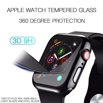 Grūdintas Stiklas + Laikrodžių Atveju, Screen Protector for Apple Laikrodžių Atveju, 44mm, 40mm, 42mm ir 38mm, už Iwatch SE 6, 5, 4, 3, 2, 1