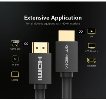 GTMEDIA HDMI Nikeliuotas Kabelio 4K 60Hz Pluošto HDMI Kabelis Optinis 2.0 2.0 2.0 b HDR HDCP2.2 HDTV LAB Lauke Projektorius PS4 Kabelis kaip hdmi2.0