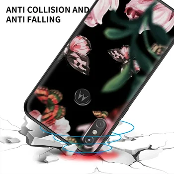 Gėlės Prabanga Coque Padengti Motorola G8 G9 G Galios E6S Krašto G10 G30 G9 Vienas Sintezės Plius Žaisti 5G Silikono Atveju
