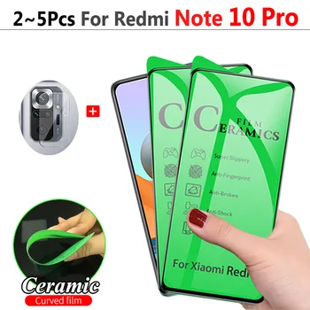 HD Keramikos, Stiklo Redmi 10 Pastaba Pro 5G 10S, Pilnas draudimas Screen Protector Apsauginė Stiklo Xiaomi Redmi Note10 Pro Pastaba 10 S