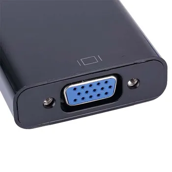 HDMI į VGA Video Adapteris Kabelio Konverteris yra iki 1080P Skaitmeninis Analoginis PC, HDTV, DVD grotuvai, Nešiojamieji kompiuteriai ir kt. - Juoda