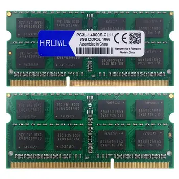 HRUIYL Nešiojamojo kompiuterio Atminties DDR3L 4GB 1866MHZ 8G 1.35 V 204Pin Sdram Aukštos klasės Nešiojamojo kompiuterio motininė Plokštė Naujas Originalus Žetonų