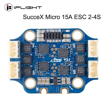 IFlight SucceX Micro 15A 2-4S, 4-in-1 ESC jungtis protoco /oneshot125 /multishot režimas/dshot150 /300/dshot600 už FPV Drone