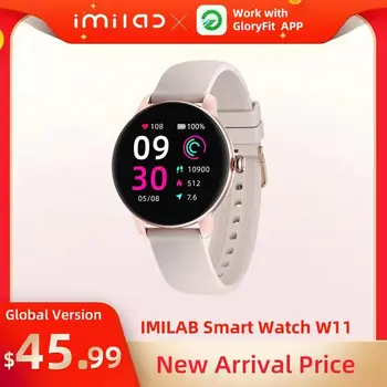 IMILAB W11 Ponia Smart Watch Moterų Širdies ritmo Pedometer Miego Stebėti Smart Apyrankė Sporto Žiūrėti IP68 Fitness Tracker Smartwatch