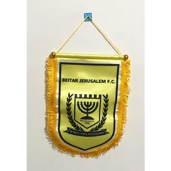 Izraelis Beitar Jerusalem FC 30cm*20cm Dydžio Dvigubus Šonus, Kalėdų Dekoracijos Namuose Kabo Vėliavos Banner Dovanos