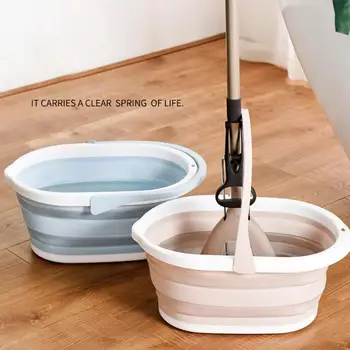 Išardomas Plastikinis Mop Kibiras Nešiojamų Praustuvas Footbath Sulankstomas Dishpan Virtuvės, Namų Valymo Reikmenys
