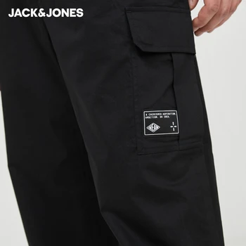 JackJones vyriški Medvilniniai Kontrastingos Spausdinti Palaidi Tinka Atsitiktinis Streetwear Krovinių Kelnės|220214539