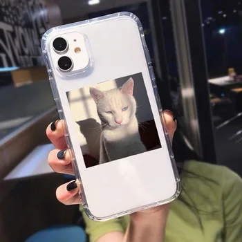 JAMULAR Cute Kačių, Šunų Nuotraukos, Telefono dėklas Skirtas iPhone Pro 11 12 X X X X X XS MAX XR SE 20 7 8 6Plus Aišku, atsparus smūgiams Minkštos TPU Padengti Fundas