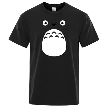 Japonijos t-shirt vyrai Anime Atkakli Toli marškinėlius Totoro t shirts Hayao Miyazaki animacinį drabužius Studio Ghibli Harajuku Viršūnes Tees