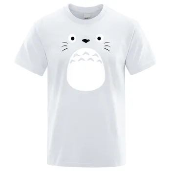 Japonijos t-shirt vyrai Anime Atkakli Toli marškinėlius Totoro t shirts Hayao Miyazaki animacinį drabužius Studio Ghibli Harajuku Viršūnes Tees