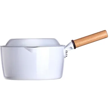 Jautrus temperatūrai spalvos-keitimas sriubos puodą keramikos tefloninė keptuvė dujinė viryklė tinka karšto pieno mažas wok indukcijos virėjas