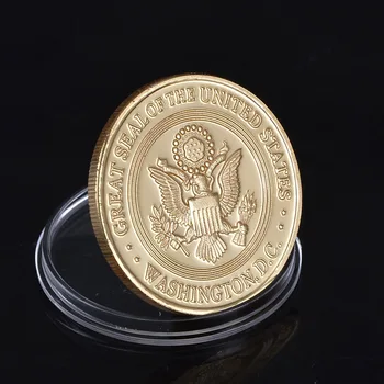 JAV Armijos Auksą, Padengtą Kolekcines, Monetas, Amerikos Karinis Iššūkis Monetos Atminimo Veteranas Monetų Kolekciją Dovana Kariai