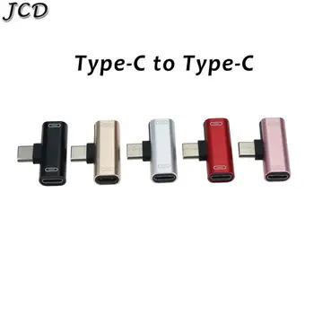 JCD 2VNT Naujos Prouct Dvigubo C Tipo USB-C Ausinės Ausinių Garso Įkrovimo Adapteris, Splitter Konverteris Už Xiaomi 