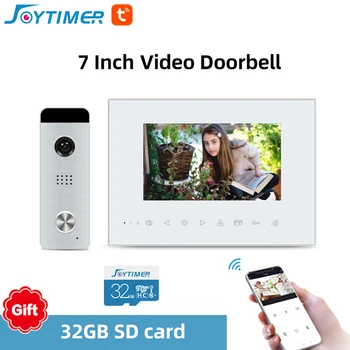 Joytimer Vaizdo Domofonas Su Užrakto Laidinio Vaizdo Durų Bell HAINAUT-Ultra plonas Doorbell Kamera, Skirtas Namų Vaizdo Durų Ryšio Telefono