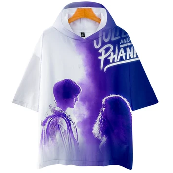 Julie Ir Fantomus Vyrus, Moteris, T-Shirt 3D Berniukas Mergaitė trumpomis Rankovėmis Hoodies Tees Kietas Kvėpuojantis 2021 Reguliariai Hip-Hop Viršūnes Drabužiai