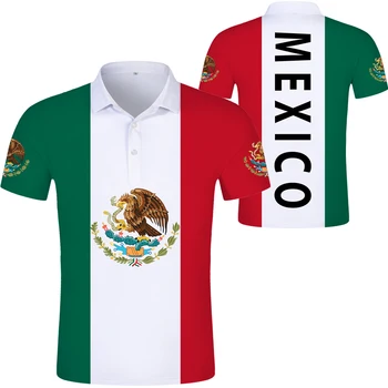JUNGTINIŲ MEKSIKOS valstijų POLO marškinėliai logo nemokamų užsakymą pavadinimas numeris mex POLO marškinėliai tautos vėliava mx ispanijos meksikos drabužiai