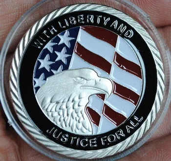 Jungtinės amerikos valstijos 911 Pasaulio Prekybos Centro Pastato Metalinės Monetos, Padengtą Progines monetas, Ženklelis medalis už Meno kolekcija