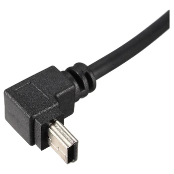 Juoda USB2.0 Tipas A į mini USB B male kabelio 5pin 480Mbps duomenų kabelis mobiliojo telefono GPS DVR skaitmeninį fotoaparatą, MP3, MP4 ir t.t
