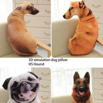Juokinga 3D Šuo Spausdinti Mesti Pagalvę Kūrybos Pagalvėlė Mielas Pliušinis Lėlės Dovana, Namų Puošybai Šuo Spausdinimo pagalvėlė Dropshipping Vaikams