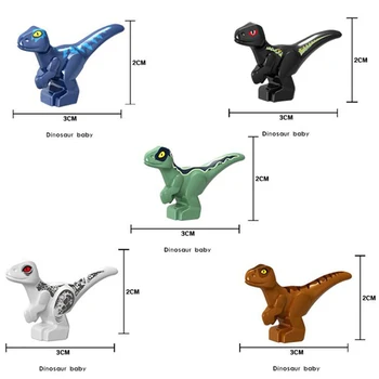 Juros Periodo Dinozaurai Statybinių Blokų Rinkinys Vaikams, Žaislai, Netaisyklingos Formos MIni Dinos Veiksmų Skaičiai Dovana