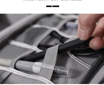 Kabelio Maišelį Kelionės Nešiojamas Skaitmeninis USB Įtaisą Organizatorius Įkroviklio Laidai Kosmetikos Užtrauktukas Saugojimo Dėklas rinkinio Atveju, Priedai, Reikmenys
