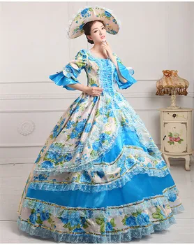 Karalienės Viktorijos Kamuolys Suknelė Viduramžių Lolita Šalies Helovinas Kostiumas Moterims XXXL Plius