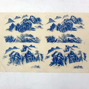 Karšta Perdavimo Popieriaus, Keramikos Underglazed Spalvinga Gėlių Modelio Popieriaus Aukšto Kalno Lipdukai Laimingas