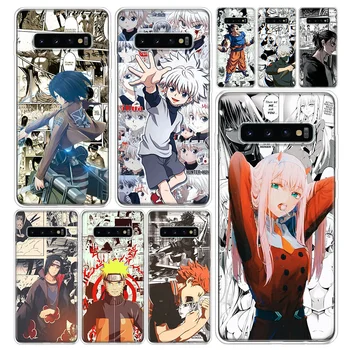 Karšto Japonų Anime, Manga Telefono Padengti Samsung Galaxy S10 S20 FE Ultra S10E Pastaba 10 9 8 S8 S9 S7 S6 J4 J6 J8 Plius Lite +